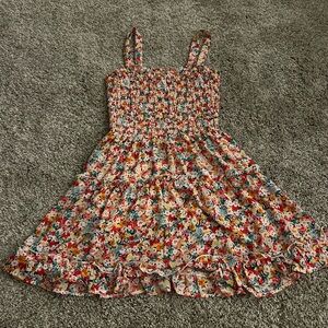 Jessica Simpson Floral Kids Dress - Red and Yellow